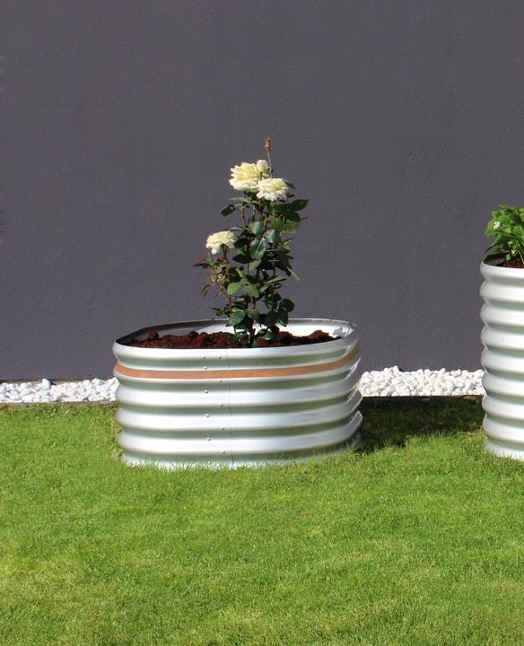 Actual product image Vitavia Raised bed classic Vita 401 round 82,1x40,1 cm silver