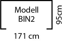 Produktbild Globel Mlltonnenbox 5x3 171x95x132 cm anthrazit