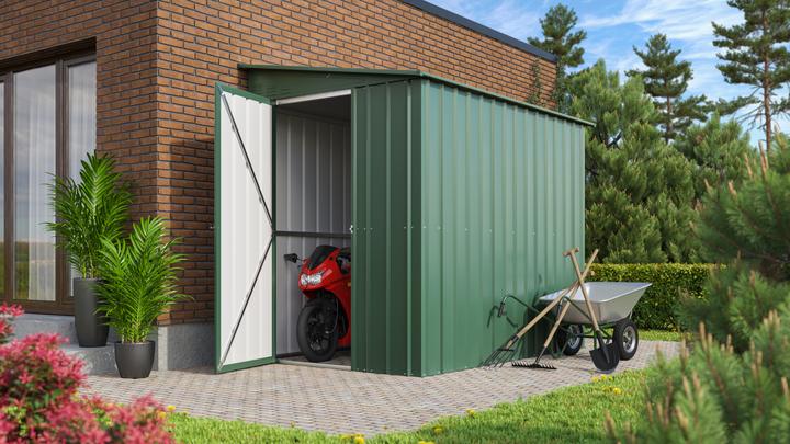 Produktbild Globel Gerätehaus Wand Zierde LeanTo 58 H178 jade