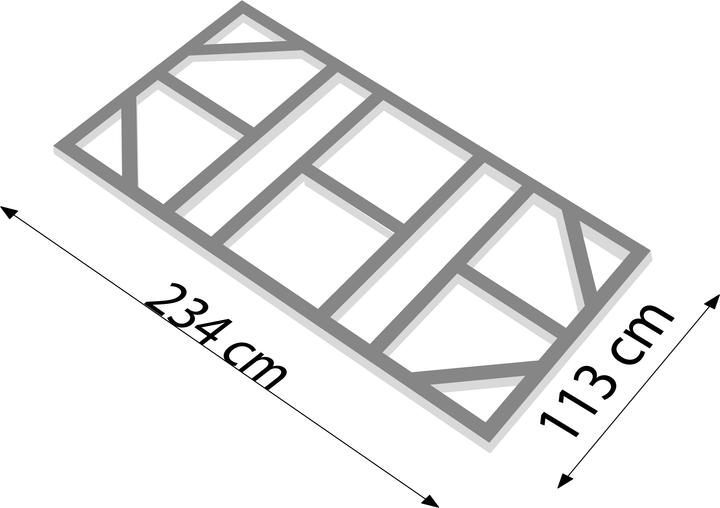 Actual product image Globel Foundation floor frame 8x4 2340 x 1130 mm