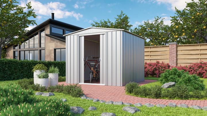 Produktbild Arrow Metallgerätehaus Gartenmanager Dream G 88 silber metallic