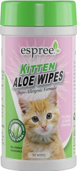 Actual product image Espree Kitten Aloe Wipes 50 pcs. (Cat)