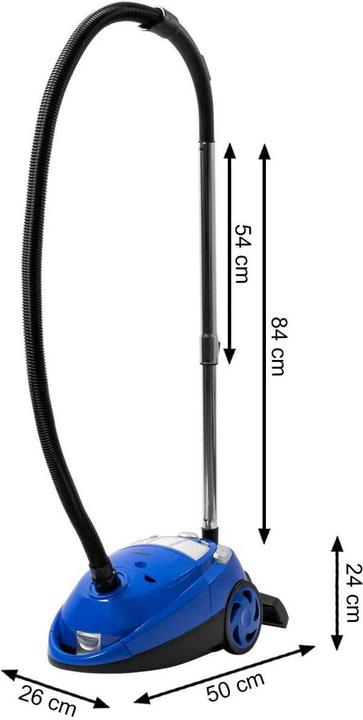 Produktbild Grafner Hepa-Beutel-Staubsauger 700 Watt mit Metallsaugrohr