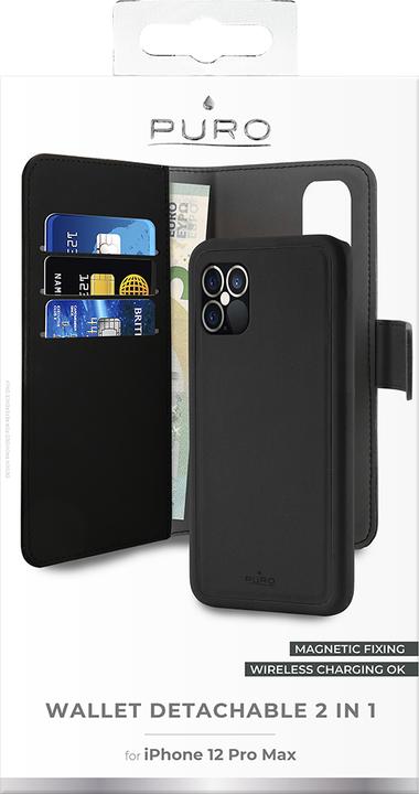 Produktbild Bigben PUROFOLIOMAGNIP1267B Handy-Schutzhülle (6.68 Zoll) Geldbörsenhülle (Apple iPhone 12 Pro Max)