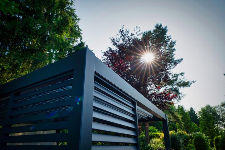 Actual product image Leco Wand 93 cm zur Lamellenpergola DELUXE anthrazit (93 cm, 93 cm)