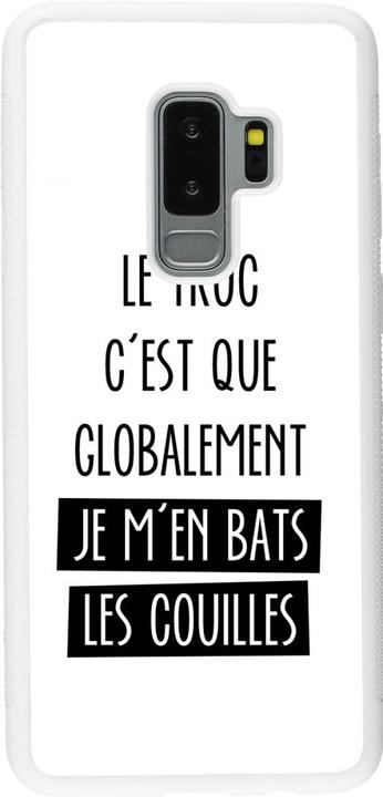 Actual product image PhoneLook Cover Silicone white Le truc globalement bats les couilles (Samsung Galaxy S9+)