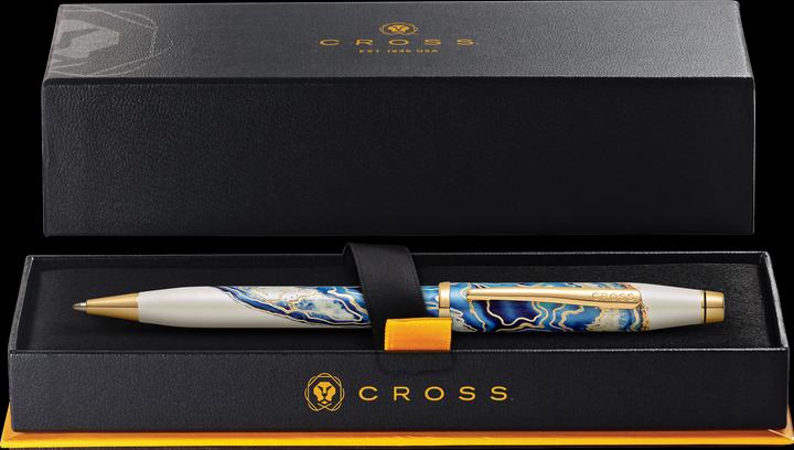 Cross Drehkugelschreiber Wanderlust Malta Geschenkbox (Blau, Weiss, 1 x)