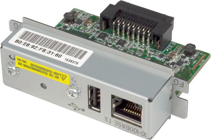 Epson Ethernet Schnittstelle, UB-E04 Schnittstelle, Ethernet, 1x RJ-45 (10Base-T/100Base-TX), 1x USB-A (WL