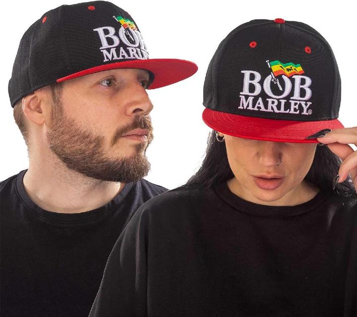 Actual product image Bob Marley BobMarley Logo Snapback Cap