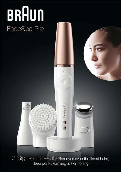 Actual product image Braun FaceSpa Pro SE911 All-in-One Beauty Facial Epilator