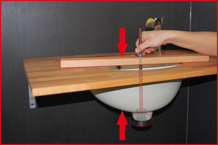 Actual product image KS Tools One-man washbasin assembly kit
