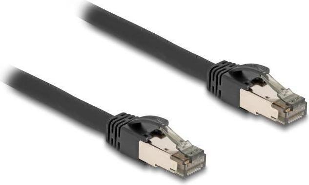 Produktbild Delock RJ45 Netzwerkkabel Cat.6A U/FTP ultra flexibel mit innerem Metallmantel 2 m schwarz (U/FTP, CAT6a, 2 m)