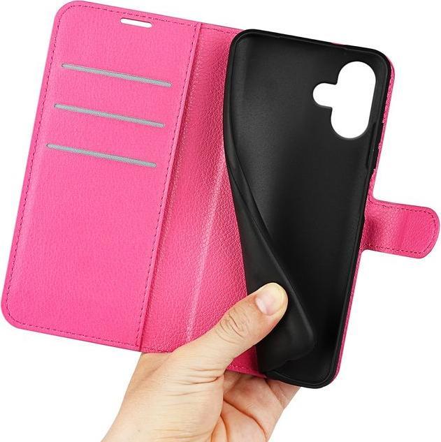 Actual product image MU Classic Litchi Leather Bookcover Series (Apple iPhone 16 Plus)