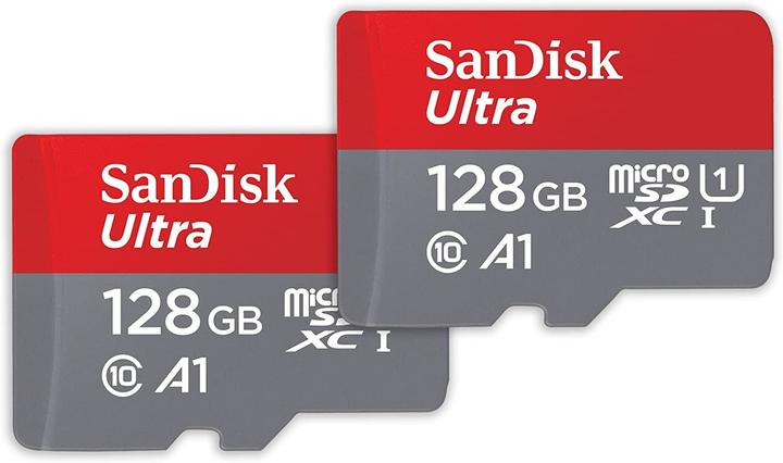 Produktbild SanDisk Ultra mit Adapter (2-Pack) (128 GB, microSDXC, U1, UHS-I)