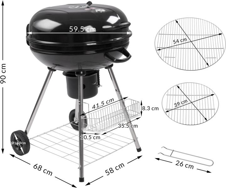 Actual product image Gardebruk BBQ Charcoal Grill Ball (54 cm)