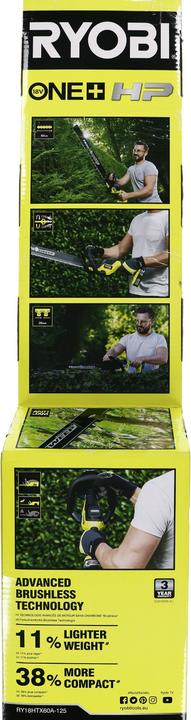 Actual product image Ryobi Hedge trimmer (ONE + HP RY18HTX60A-125)