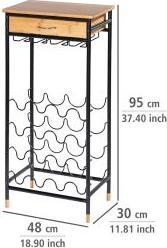 Actual product image Wenko wine rack (48 x 30 x 95 cm, 16 Fl.)