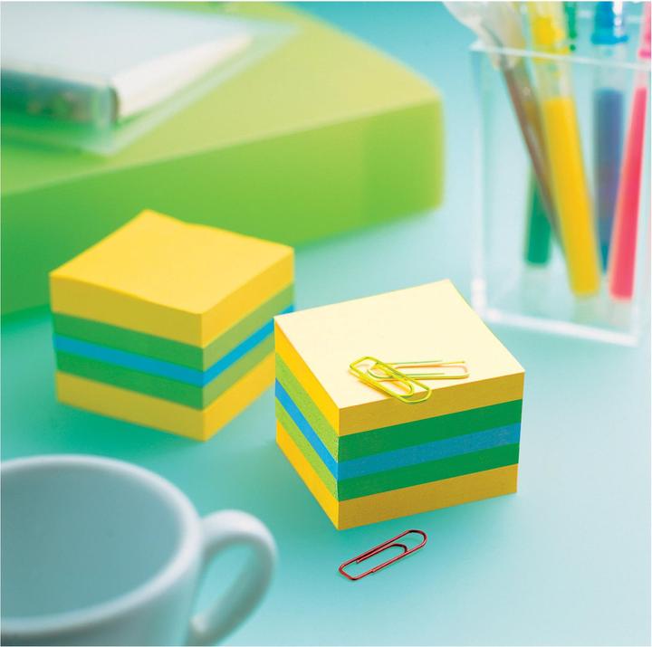 Actual product image Post-it Notes Cube Mini Lemon (51 x 51 mm)