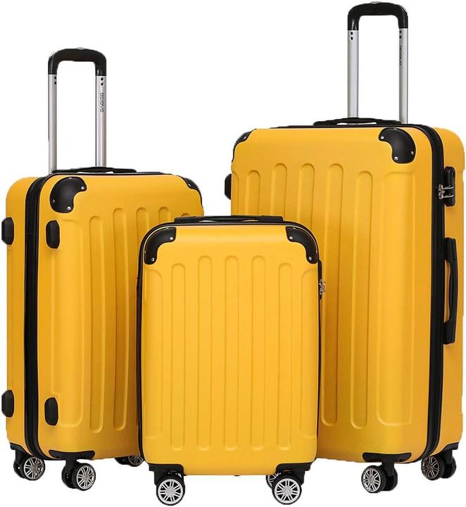Beibye 3-teiliges Hartschalenkoffer-Set (110 l, Handgepäck (bis 50l), M (50 - 90l), L (90 - 115l))