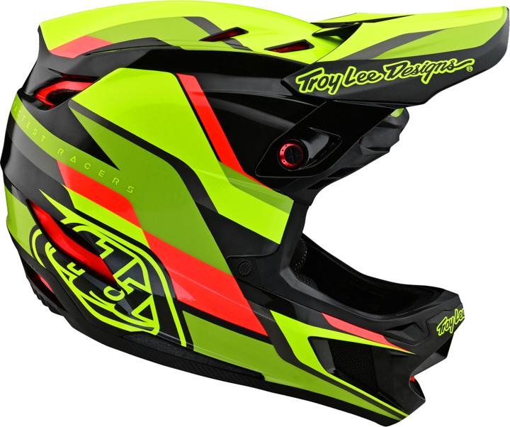 Produktbild Troy Lee Designs D4 Carbon MIPS Helm, Omega, black/yellow, L | 58-59cm