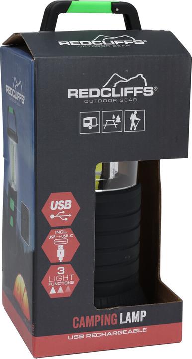 Image du produit Redcliffs Lampe de camping caoutchoutée - Recharge USB-C