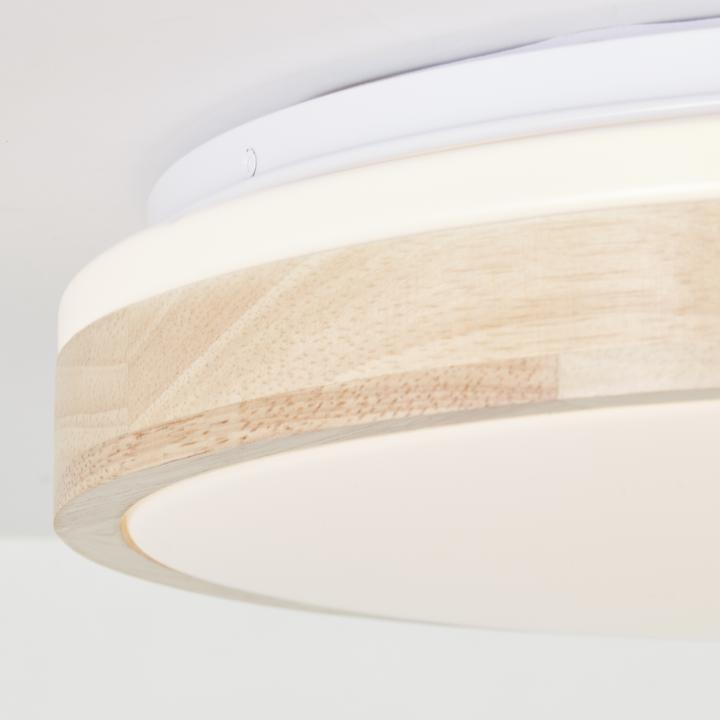 Actual product image Brilliant Brodsky LED ceiling light 38cm wood light/white (2500 lm)