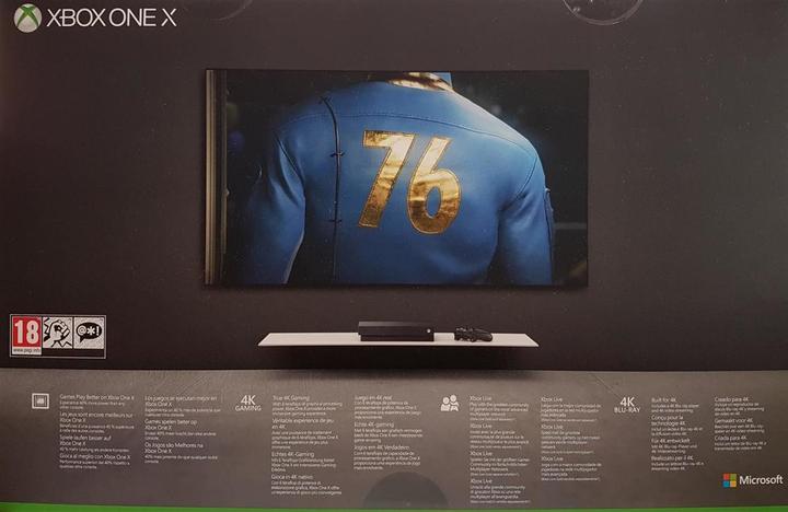 Produktbild Microsoft Xbox One X + Fallout 76 Bundle