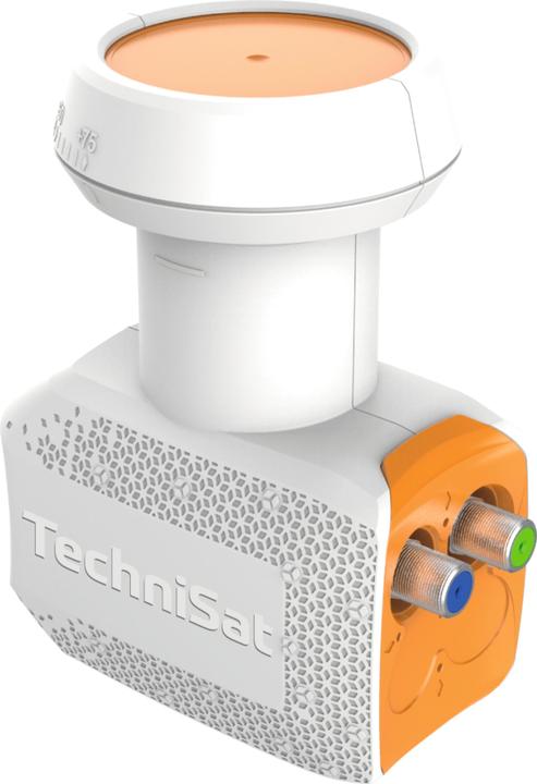 Actual product image TechniSat UNIX Twin LNB Low Noise Block downconverter (LNB) Orange, White (Twin LNB, 40mm)