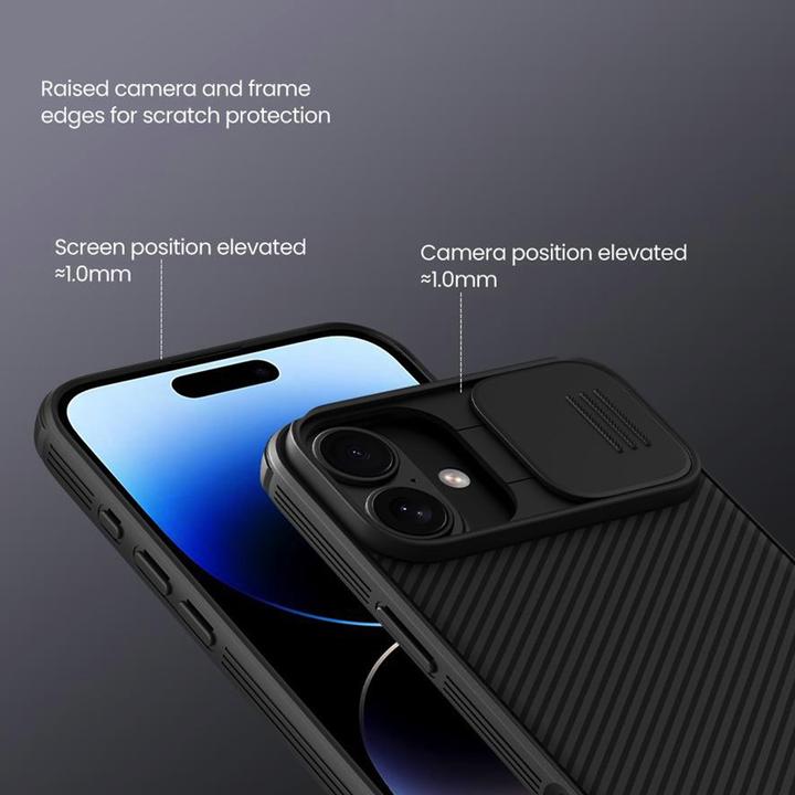 Actual product image Nillkin CamShield PRO Magnetic Hard Case for Apple iPhone 16 Plus Black (Apple iPhone 16 Plus)