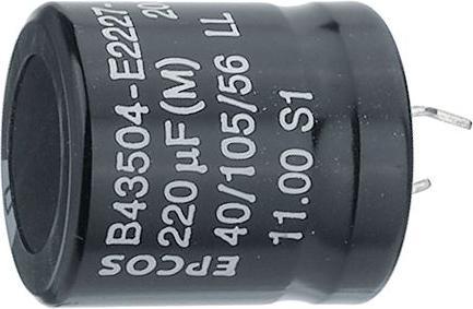 Epcos Electrolytic capacitor, latching 220uF 20% 450V