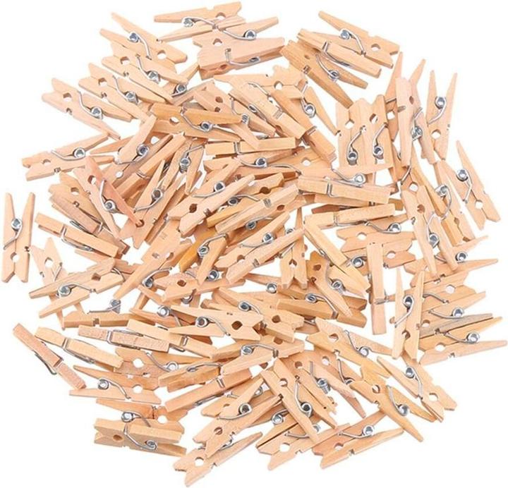 Immagine prodotto JTI 100x Piccole mollette da bucato in legno