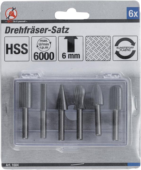 Produktbild BGS Drehfräser-Satz 6-tlg.