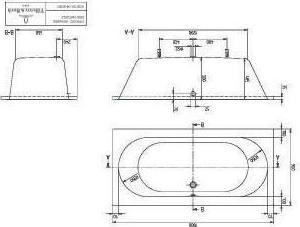 Actual product image Villeroy & Boch V&B Whirlpool system O.NOVO w BW R-corner 1900x950mm Tech. Pos 2 we (220 l, 190 cm, 95 cm)