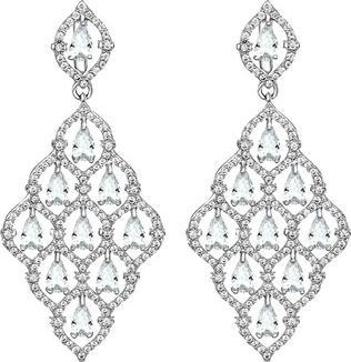 Crystalp Sparkling Long Earrings With Crystals Virtuosa 42313.R