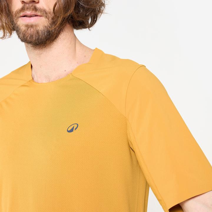 Image du produit Rockrider Maillot vélo manche courte homme cargo, Ocre (XXL)