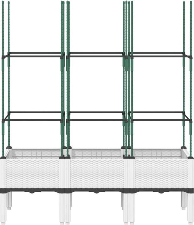 Produktbild VidaXL Pflanzkübel mit Rankgitter PP