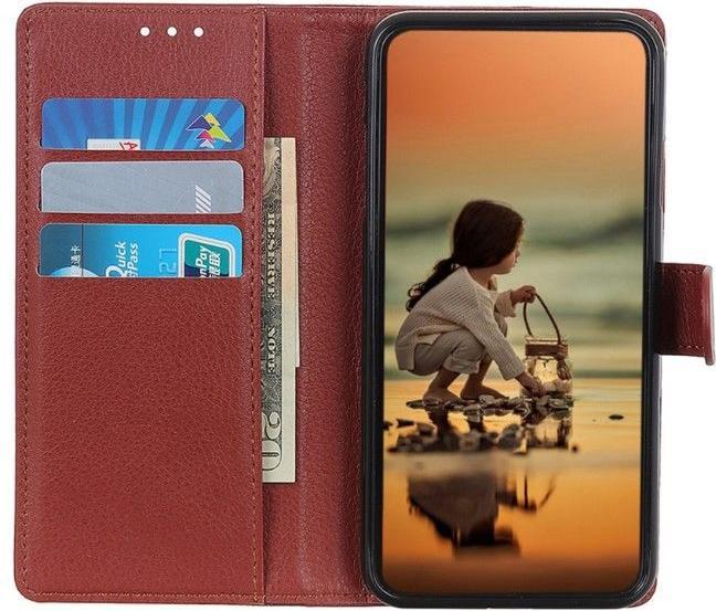 Actual product image MU Classic Litchi Leather Bookcover Series (Xiaomi 14 Pro)