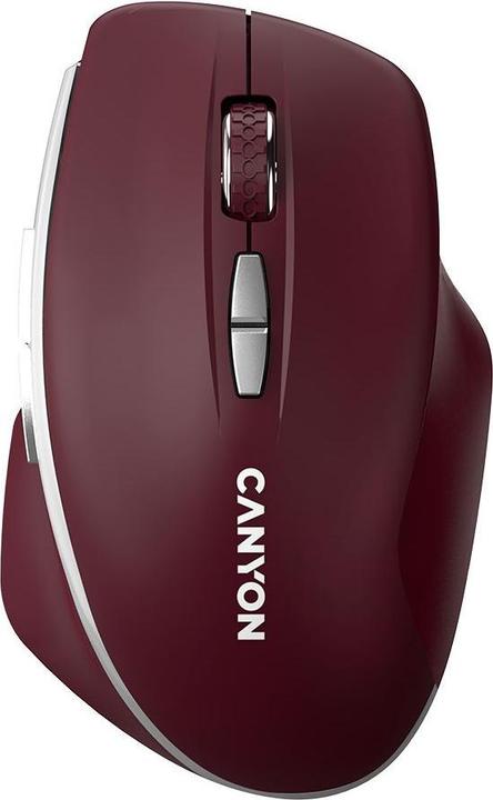 Immagine prodotto Canyon MW-21, Mouse ottico senza fili, USB rec., sensore LED blu, 800/1.200/1.600 dpi, 3 pulsanti, fresa (Cablato)