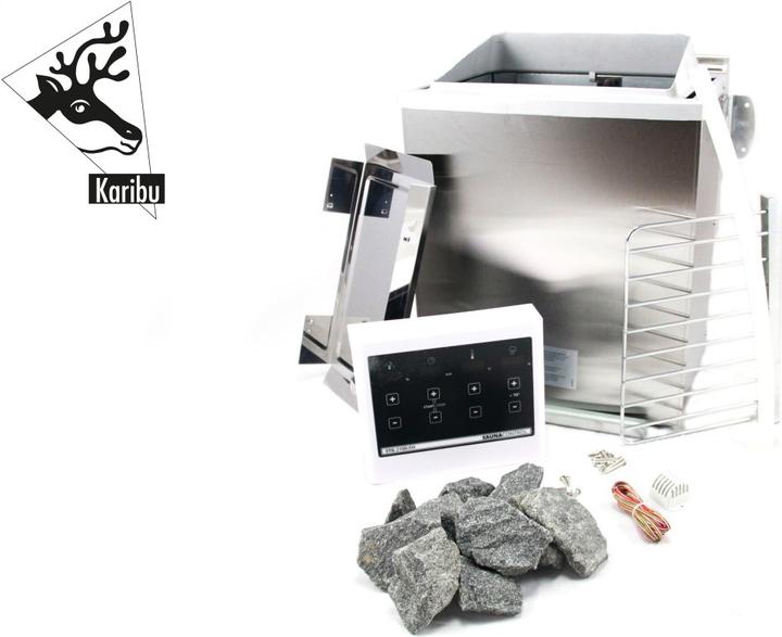 Produktbild Karibu Biokombiofen 9 kW Steuerung easy