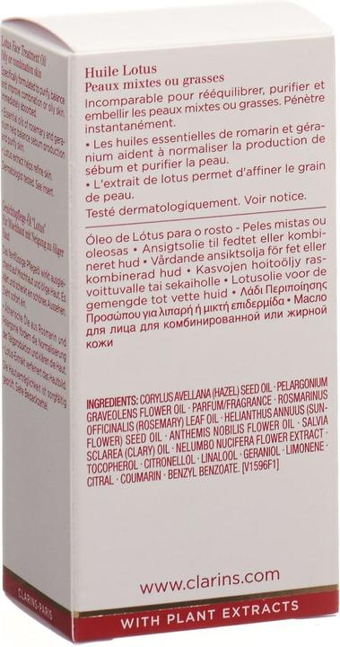 Actual product image Clarins Lotus (30 ml)