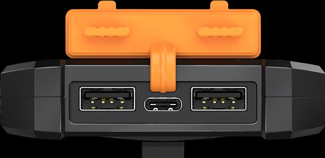 Actual product image LogiLink Solar Powerbank 6000 mAh, Flashlight, 2x USB-A (6000 mAh, 10 W, 10 Wh)