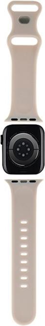 Productafbeelding Hello Kitty Pasek HKAWMSCHBLE Apple Watch 38/40/41mm beżowy/beige bandje Siliconen Kitty Head (Roestvrij staal, Silicone)