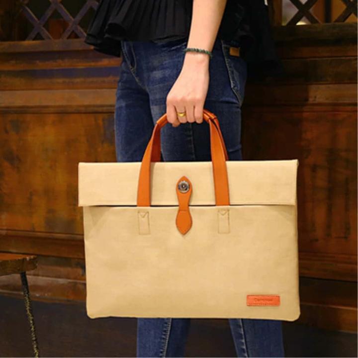 Actual product image Cartinoe Laptop / Macbook handbag 13 inch brown