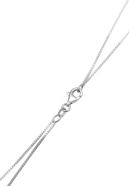 Immagine prodotto Elli Collana Strato Mezzaluna Stella Piastra Zirconia Argento 925 (Zirconia, Argento 925, 45 cm)