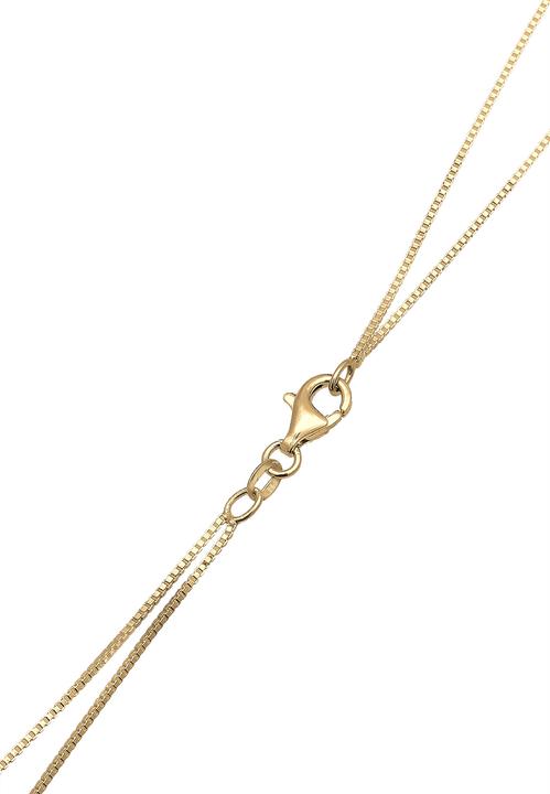 Produktbild Elli Halskette Layer Halbmond Stern Plättchen Zirkonia 925 Silber (Zirkonia, 925er Sterling Silber, 45 cm)