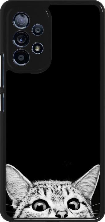 Actual product image PhoneLook Cover Cat Looking Up Black (Samsung Galaxy A53 5G)