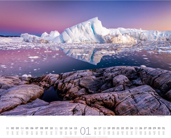 Actual product image Wasser Kalender 2026 (54 x 48 cm, Hardcover, German, French, English)