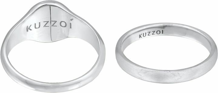 Immagine prodotto Kuzzoi Anello a fascia, set di anelli, anello con sigillo (54, 925 Argento)