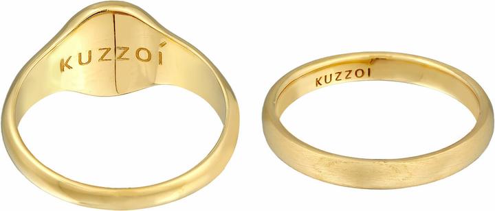 Immagine prodotto Kuzzoi Anello a fascia, set di anelli, anello con sigillo (60, 925 Argento)