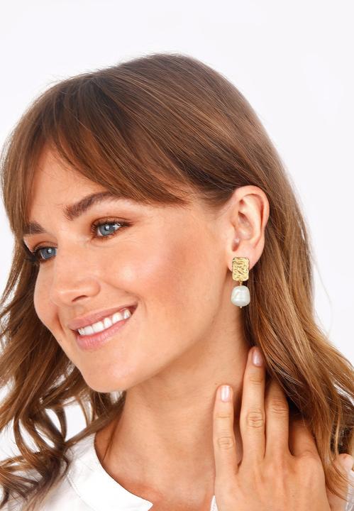Image du produit Elli Organic, perle, boucles d'oreilles en perles (Argent sterling 925)
